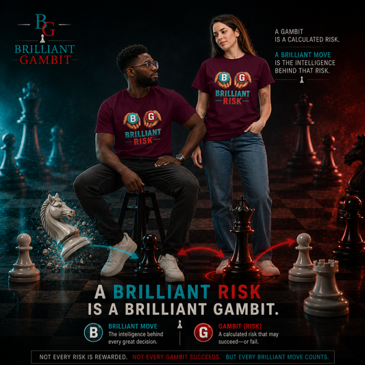 Brilliant Risk™ Unisex Classic T-Shirt – Signature BG Logo Premium Graphic Tee