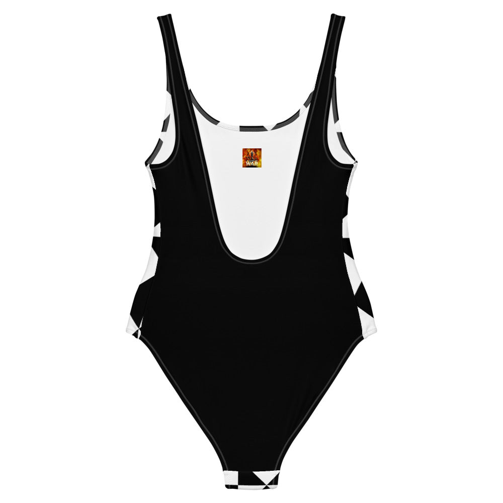 Brilliant Gambit Checkered One-Piece Swimsuit