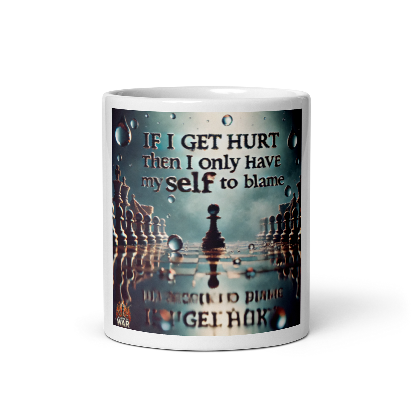 Brilliant Gambit War White glossy mug
